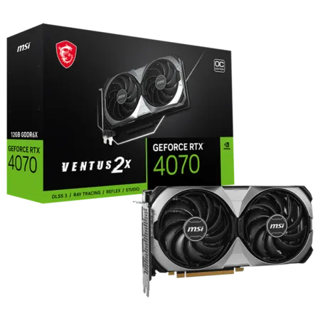 MSI GeForce RTX 4070 VENTUS 3X 12G 12GB GDDR6X Graphic Card
