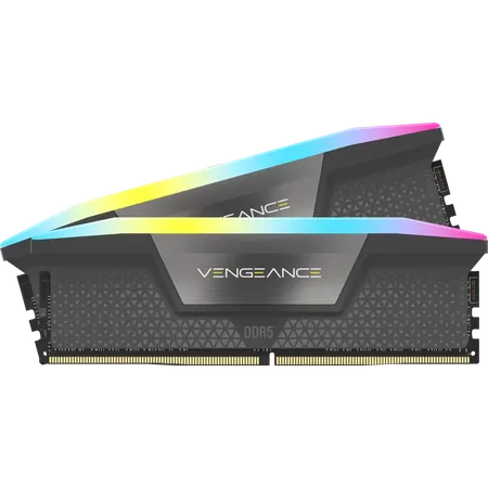 Corsair VENGEANCE RGB 32GB (16GB x 2) CL36 DDR5 6000Mhz AMD Expo & Intel XMP Desktop Memory (RAM) Black