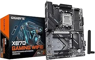 GIGABYTE X870 Gaming WIFI6 AMD AM5 LGA 1718 Motherboard, ATX, DDR5, 3X M.2, PCIe 5.0, USB4, WiFi 6, 2.5GbE LAN, EZ-Latch, 3-Year Warranty