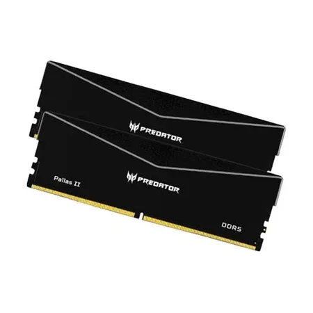 Acer Predator Pallas II 64GB (2x32GB) DDR5 6000MHz CL30 RAM - Silver/White | Intel XMP 3.0 & AMD EXPO | Professional Gaming Desktop Memory Kit