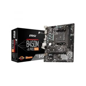 MSI B450M-A Pro Max DDR4 AMD AM4 MATX PCI-E 2.0 Gaming Motherboard
