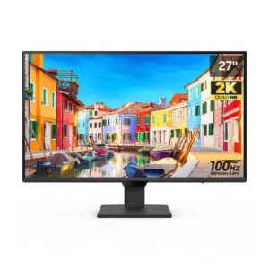 BenQ GW2790Q 27 Inch 2K QHD IPS Monitor with 100Hz, 99% sRGB, 1500:1 CR, Eye-Careu, Dual HDMI, Display Port, Bezel-Less, Eyesafe, VESA Mediasync, Low Blue Light+, Speakers, VESA Wall Mountable Black