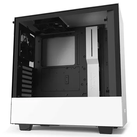 NZXT H510 Elite With TG And RGB LED Strip ATX Mid Tower Cabinet (White Black)