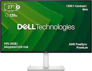 Dell S2725QC 27"/68.58 cm USB-C Monitor|Titan Grey|IPS 120Hz| 350 cd/m2 |4 ms, Contrast 1,500:1| Tilt, Height, Pivot & Swivel Adjustable|Ports: 2X HDMI| 2 * 5W Speakers|99% SRGB |AMD Freesync Premium