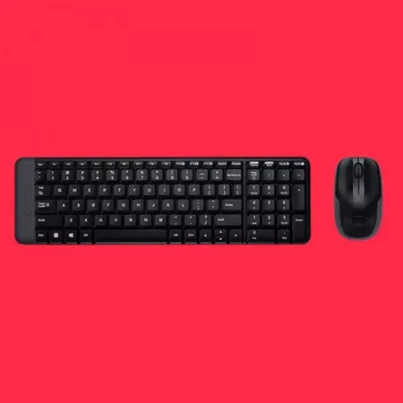Logitech MK220 Mouse and Wireless Laptop Keyboard (Black)