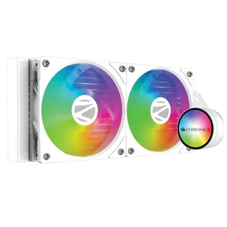 ZEBRONICS ZEB AIO240TW ARGB 240mm CPU Liquid Cooler ( With LCD Display ) ( White )