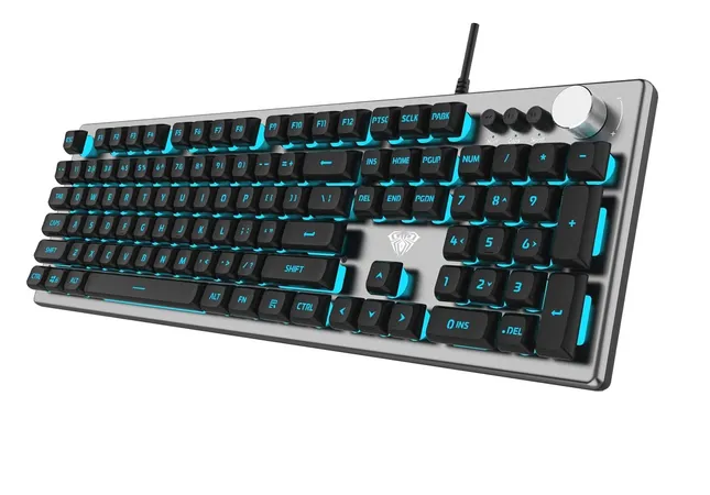 AULA 2028 USB MEMBRANE KEYBOARD BLACK GREY