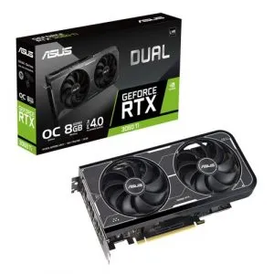 ASUS Dual GeForce RTX 3060 Ti V2 OC Edition 8GB GDDR6 with LHR Graphic Card DUAL-RTX3060TI-O8G-V2