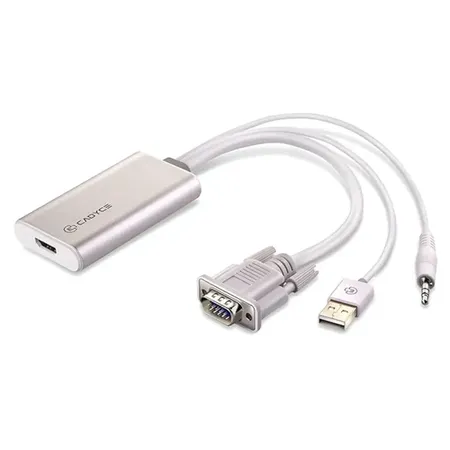 Cadyce CA-VHDMI VGA to HDMI Adapter with Audio USB Powered
