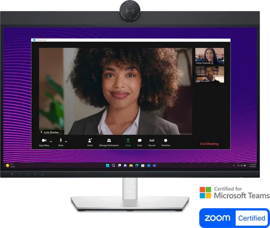 Dell Pro 27 Plus P2724DEB Video Conferencing Monitor 27" QHD IPS, 2K Webcam, Dual 5W Speakers, USB‑C 90W PD, RJ45 Ethernet, Height Adjustable