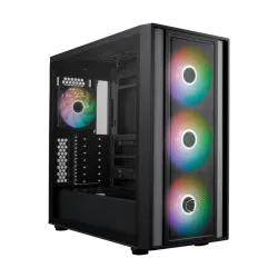 Cooler Master MasterBox 600 ARGB E-ATX Tempered Glass Side Panel Mid Tower Gaming Cabinet - Black