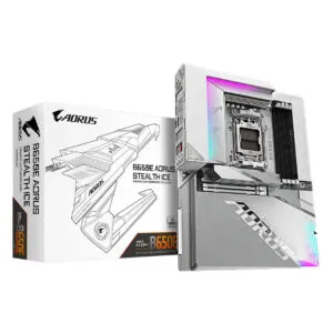 Gigabyte B650E AORUS Stealth ICE AMD AM5 ATX Motherboard (B650E AORUS STEALTH ICE)