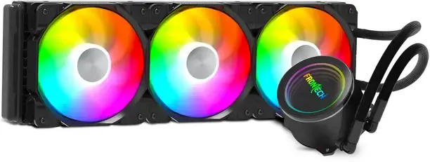 Frontech 360mm AIO Liquid Cooler | ARGB Sync | 1800 RPM PWM Fans | Fan with Heat Sinks Processor Cooler