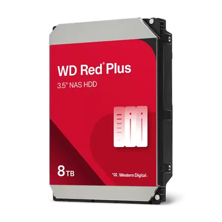 WD Red Plus 8TB NAS 3.5 Inch 5640 RPM 128MB Cache NAS Hard Disk Drive WD80EFZZ