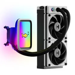 Hyte Thicc Q60 240mm CPU Liquid Cooler (Black and White)