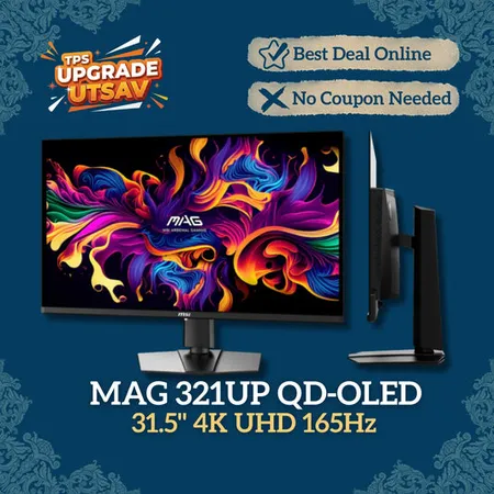 MSI MAG 321UP QD-OLED 32 Inch 165Hz 4K UHD Gaming Monitor
