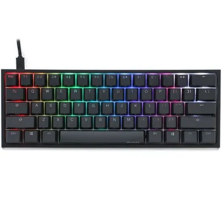DUCKY One 2 Mini 60% Mechanical Wired Gaming Keyboard ( Black ) ( Cherry MX Blue Switch )