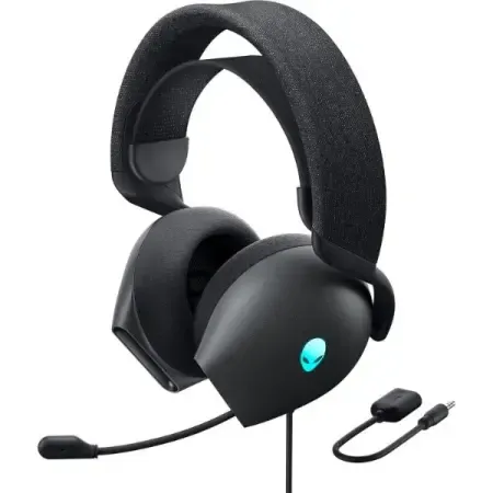 Dell Alienware AW520H RGB Wired Gaming Headset with Unidirectional Microphone - Lunar Light