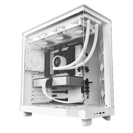 NZXT H6 Flow RGB ATX Mid Tower Cabinet (White)