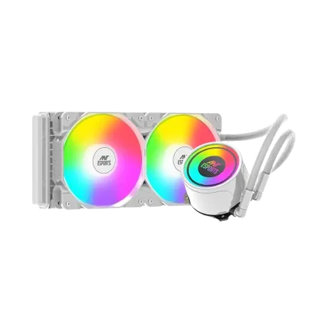Ant Esports ICE-240 ARGB CPU Liquid Cooler - White...