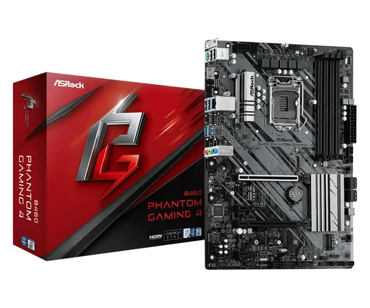 ASROCK B460 PHANTOM GAMING 4 INTEL LGA1200 MOTHERBOARD