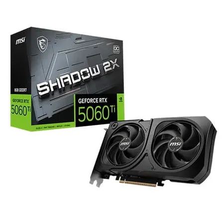MSI GeForce RTX 5060 Ti 16GB GDDR7 Shadow 2X OC Plus Graphics Card