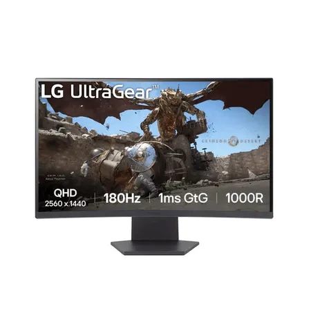 LG UltraGear 27GS60QC-B 27" QHD 180Hz 1ms VA Curved Gaming Monitor