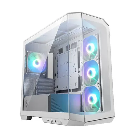 MSI MAG PANO M100R PZ Mini Tower Cabinet ATX Support, Front & Side Mesh Panel, USB Type C, Up To 360 mm Radiator Support