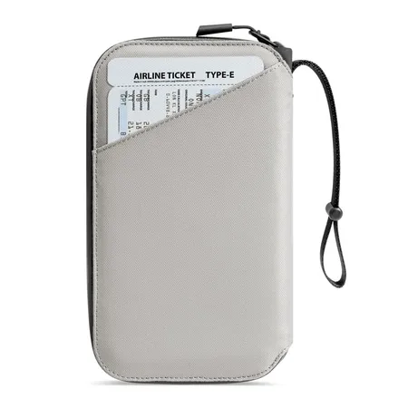 TOMTOC NAVIGATOR-T03 PASSPORT HOLDER-GRAY