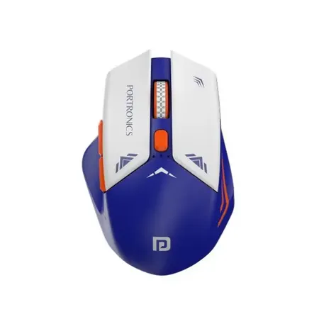 Portronics Vader Pro Wireless Gaming Mouse with 2.4 GHz Receiver, 6 Buttons, Thumb Support, High-Precision Tracking, Ergonomic Comfort, Adjustable Optical DPI for Laptop, PC, Mac(Pink)