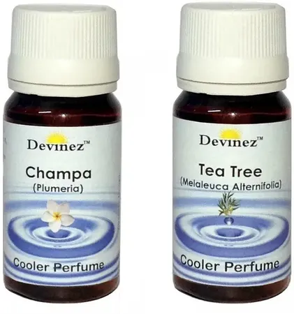 Devinez Champa, Tea Tree Aroma Oil Champa and Tea Tree Cooler Perfume , 60ml each