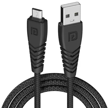 Portronics Konnect B POR 1233 Micro USB Cable 1M 3A Fast Charging - Black
