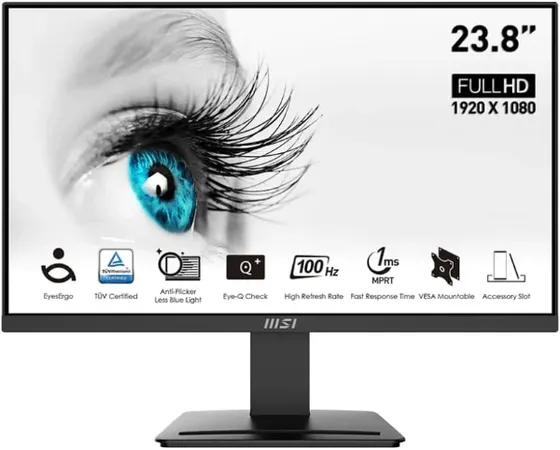 MSI PRO MP2412 23.8" FHD 100Hz Business & Productivity Monitor with VA Panel