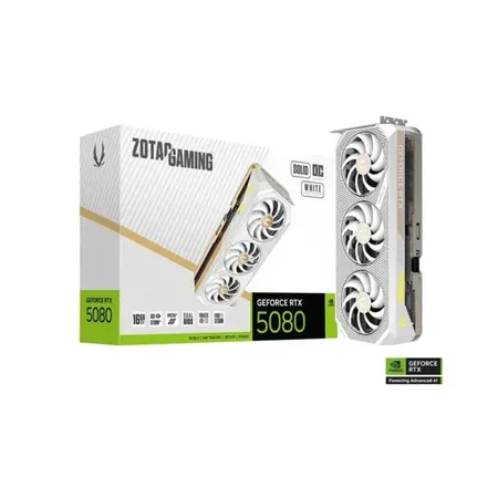 Zotac Gaming RTX 5080 Solid Oc 16Gb GDDR7 White Edition Graphics Card (ZT-B50800Q-10P)