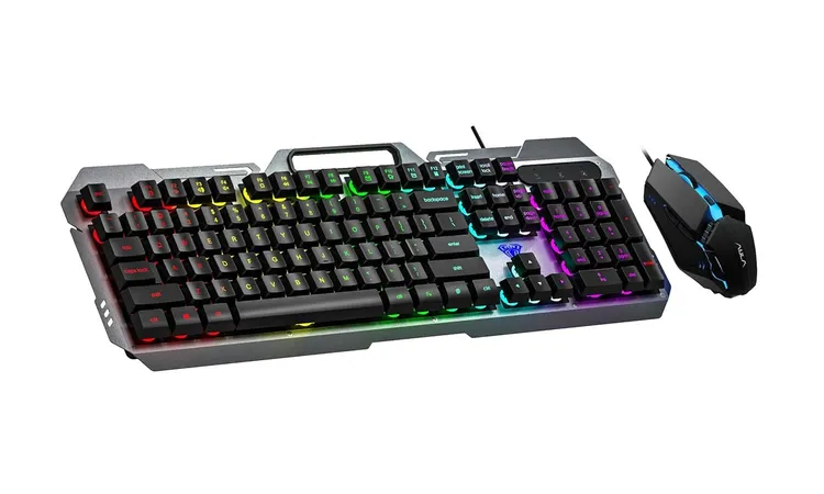 AULA F2023 Full Size Membrane Wired Gaming Keyboard ( Black ) ( F2023 )