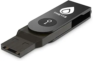 Thetis Aluminum Folding Design, FIDO U2F Security Key Universal Two Factor Authentication USB (Type A) for Extra Protection in Windows/Linux/Mac OS, Gmail, Facebook, Dropbox, Sales Force, GitHub