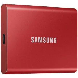 SAMSUNG T7 1TB Gen2 External Solid State Drive (SSD) (Red)