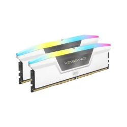 Corsair VENGEANCE RGB 32GB (16GB x 2) DDR5 6000Mhz CL36 AMD EXPO & Intel XMP Desktop Memory (RAM) White