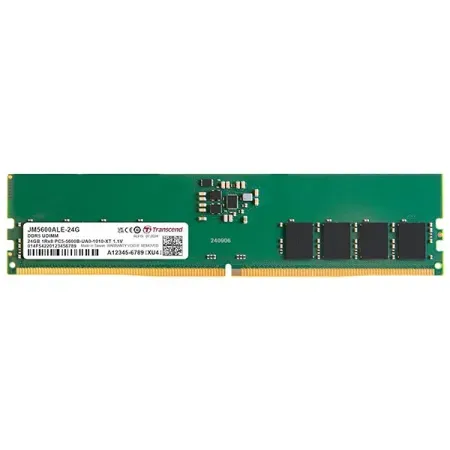 Transcend 24GB DDR5 5600Mhz (1Rx8 CL46 1.1V) Desktop Memory-JM5600ALE-24G