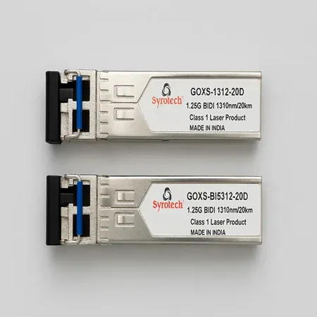 Syrotech GOXS-BI1312-20D & GOXS-BI5312-20D 1.25Gbps SFP Transceiver Module 1310nm Single Mode 20km LC Duplex