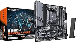 GIGABYTE B550M Gaming X WIFI6 Motherboard - AMD Ryzen 5000 CPUs, 5+3 Phases VRM, up to 3200MHz DDR4, 1xPCIe 4.0 + 1xPCIe 3.0 M.2, Wi-Fi 6, 1GbE LAN, USB 3.2 Gen 1