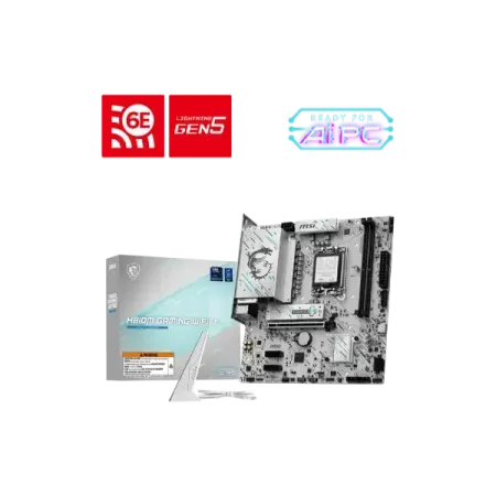 MSI H810M Gaming Wifi6E DDR5 Intel Motherboard ( White )
