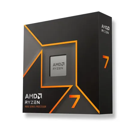AMD Ryzen 7 9700X Desktop Processor with Integrated Radeon Graphics, 8 cores 16 Threads 32 MB Cache Base Clock 3.8 GHz Up to 5.5 GHz AM5 Socket System Memory DDR5,65W TDP - 100-100001404WOF
