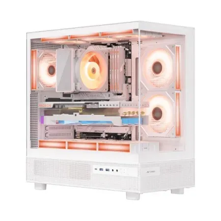 Ant Esports Crystal X6 ARGB (ATX) Mid Tower Cabinet (White)