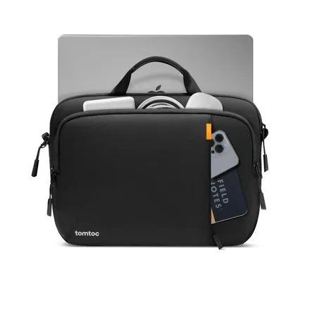 TOMTOC DEFENDER-A30 LAPTOP SHOULDER BAG BLACK-15.6 INCH
