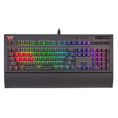 THERMALTAKE X1 Full Size Wired Gaming Keyboard ( Black ) ( Cherry MX Blue Switch )