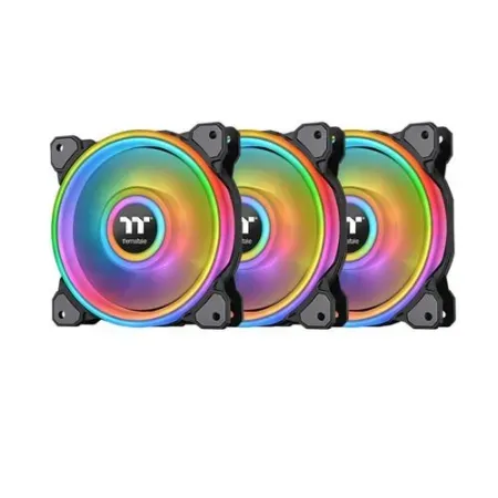 Thermaltake Riing Quad 14 RGB Radiator Fan TT Premium Edition 3 Fan Pack Black (CL-F089-PL14SW-A)
