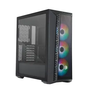 Cooler Master MasterBox MB520 Mesh ARGB E-ATX Mid-Tower Cabinet with Pre-Installed Fans - Black