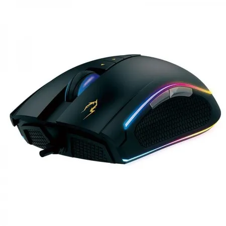 GAMDIAS Zeus P1 Wired Ergonomic RGB Gaming Mouse ( ZEUS-P1-RGB ) ( 12000DPI / 8 Macro Buttons ) ( Black )