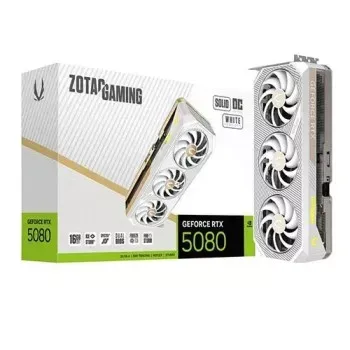 Zotac Gaming RTX 5080 Solid Oc 16Gb GDDR7 White Edition Graphics Card (ZT-B50800Q-10P)
